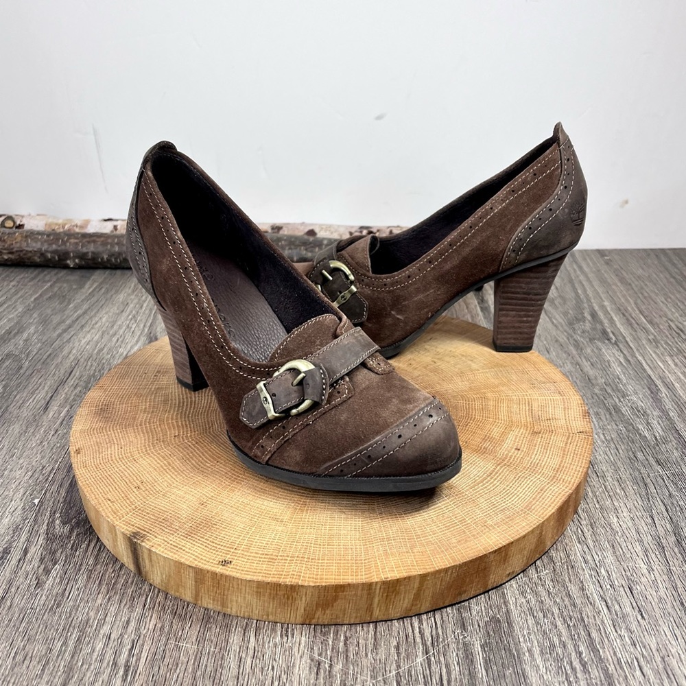 *Timberland Earthkeepers | Wingate LFR Leather Suede Pumps 3705R Size 7.5
